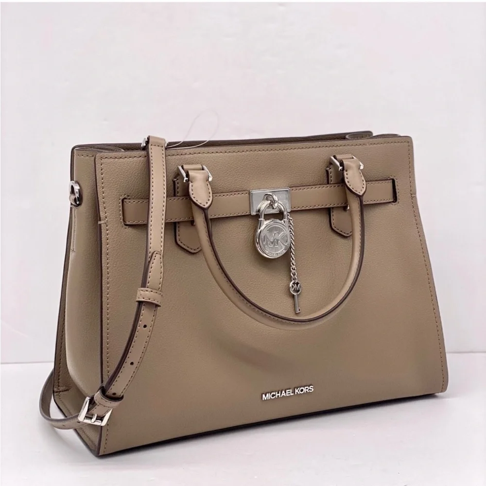 Michael Kors Hamilton Medium Satchel Crossbody Bag Dusk Color